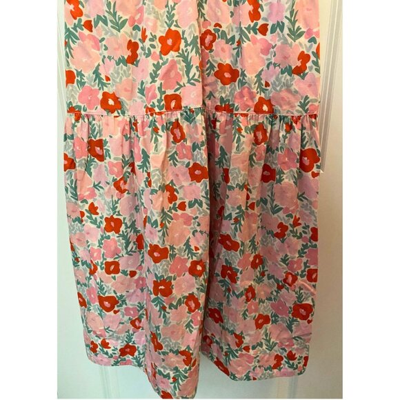 Free Assembly Women's Floral Tiered Midi Dress with Tie Back Size XXL - Picture 13 of 15